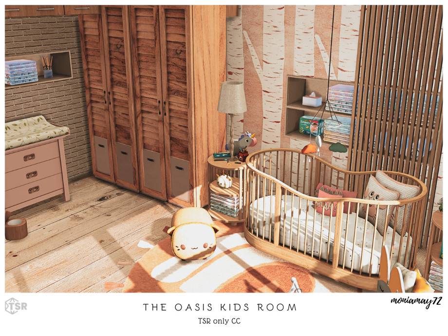 Детская комната The Oasis для Симс 4 - фото 2