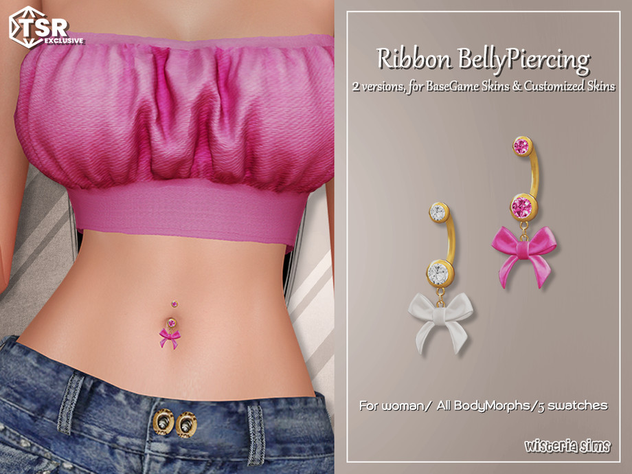 Ribbon BellyPiercing Set 1