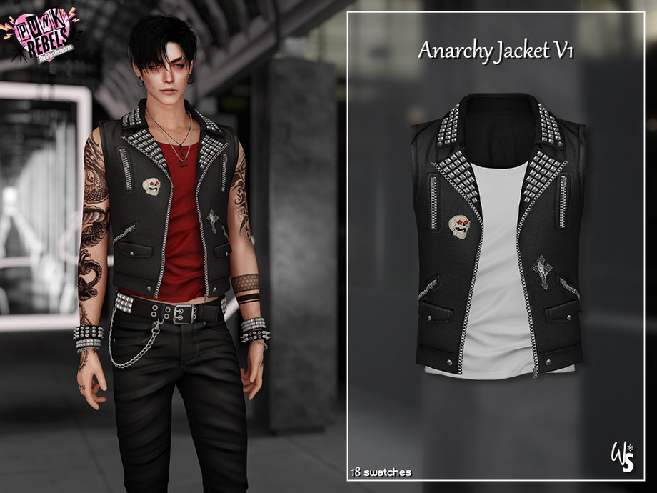 Anarchy Leather Jacket v1 (men) 1