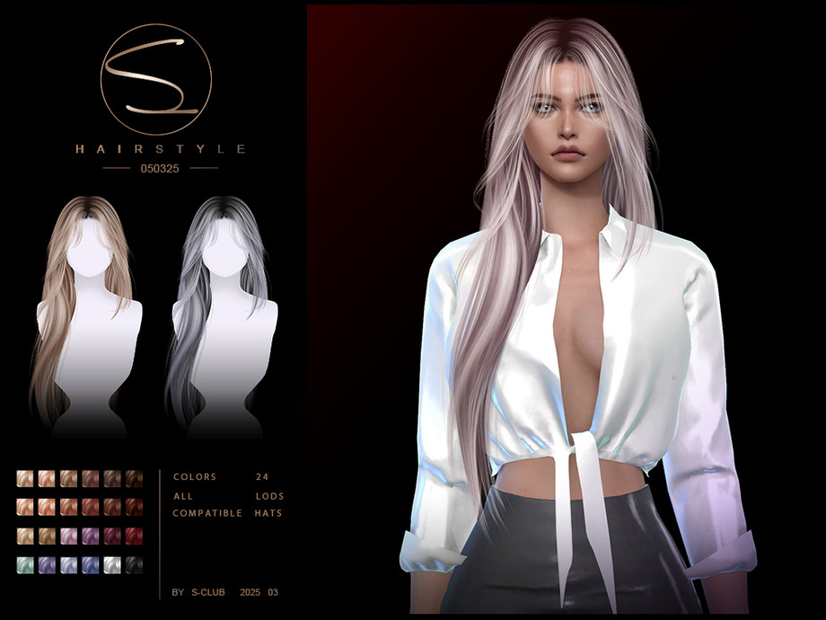 Natural long hair 050325 by S-CLUB 1