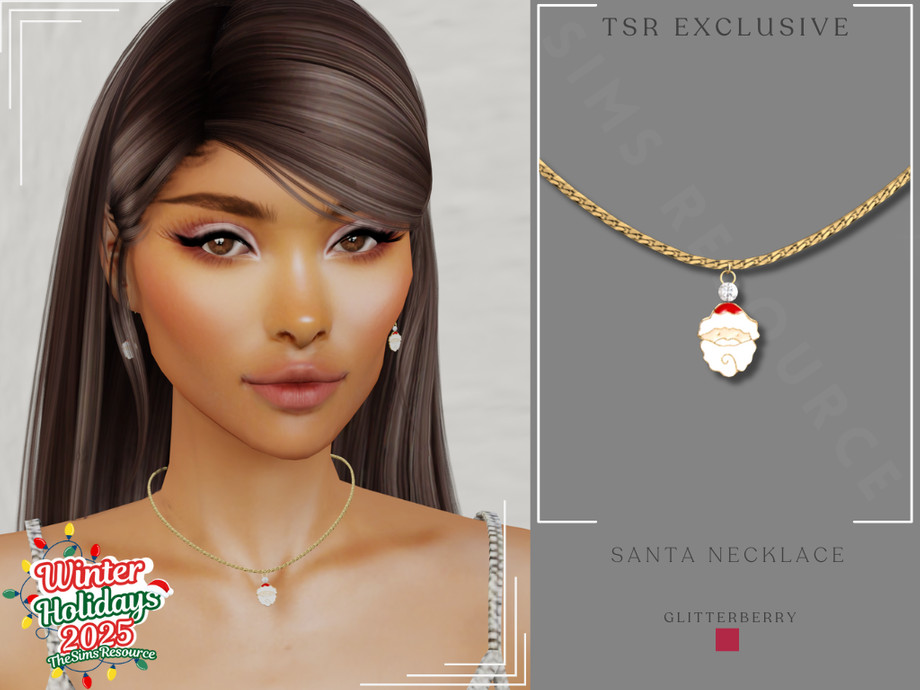 Winter Holidays- Santa Necklace 1