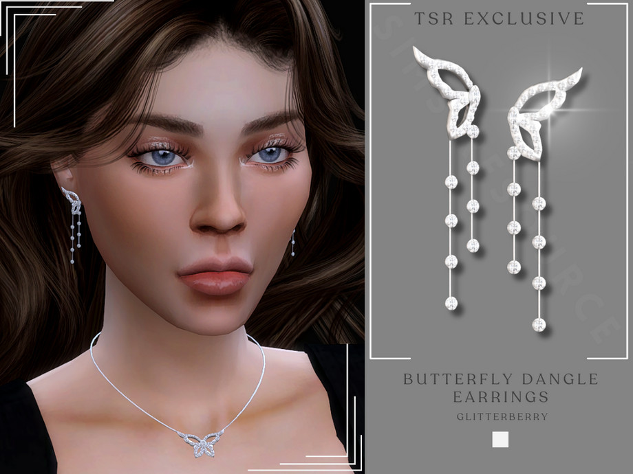 Butterfly Dangle Earrings 1