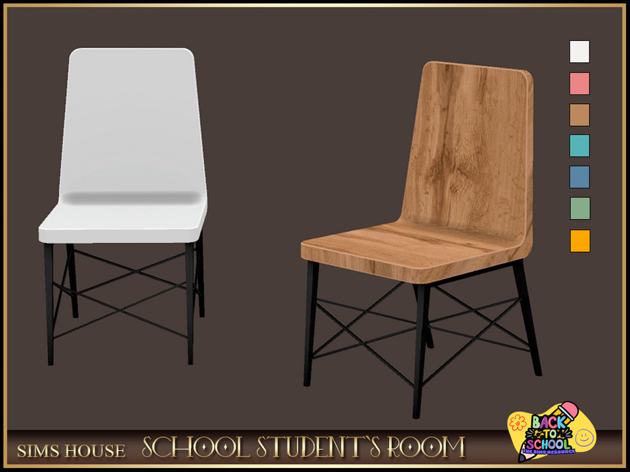 [Sims House] Kindermade Chair SCHOOL STUDENTS ROOM 1