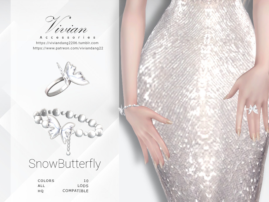Snow Butterfly Set 3