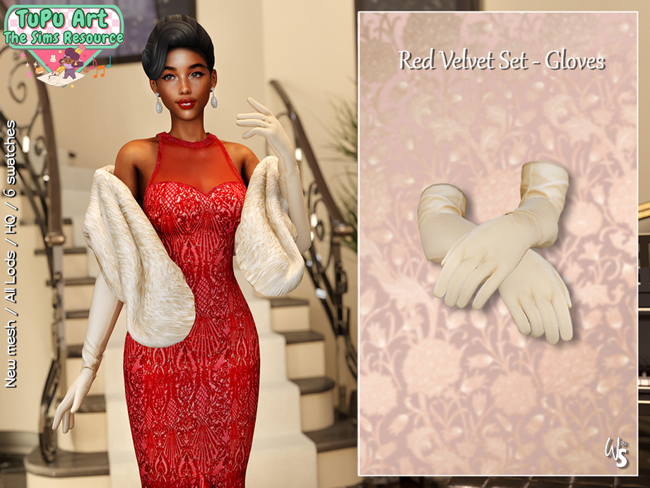 TuPu Art Collab - Red Velvet Set (Gloves) 1