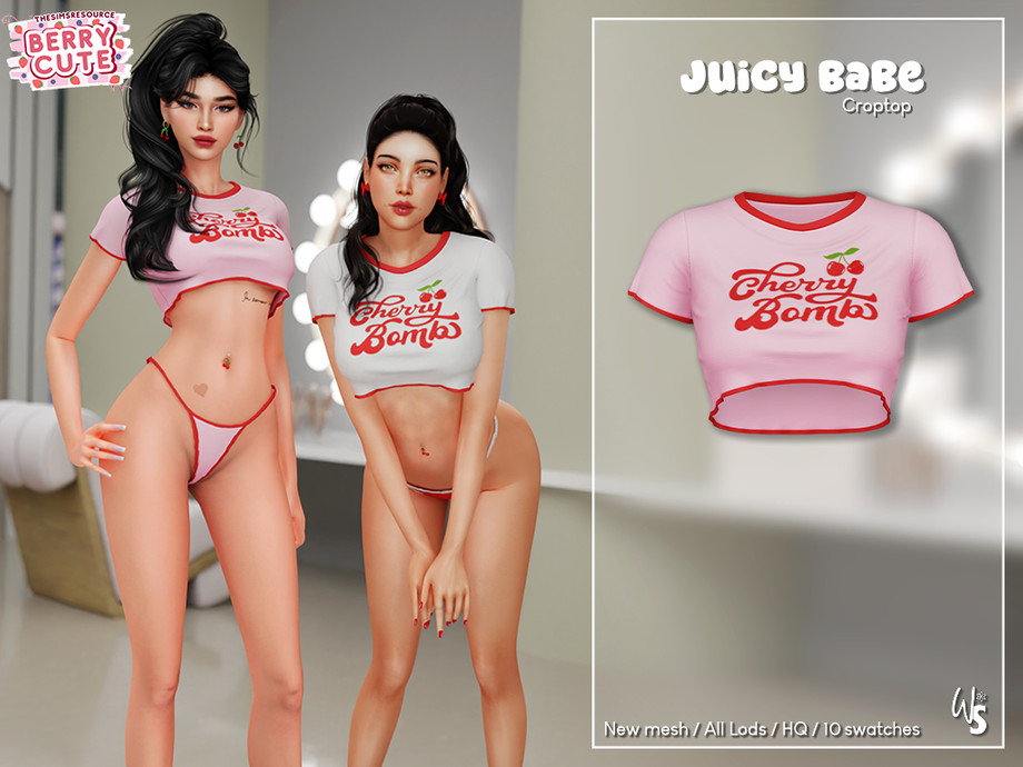 Berry Cute - Juicy Babe CropTop 1