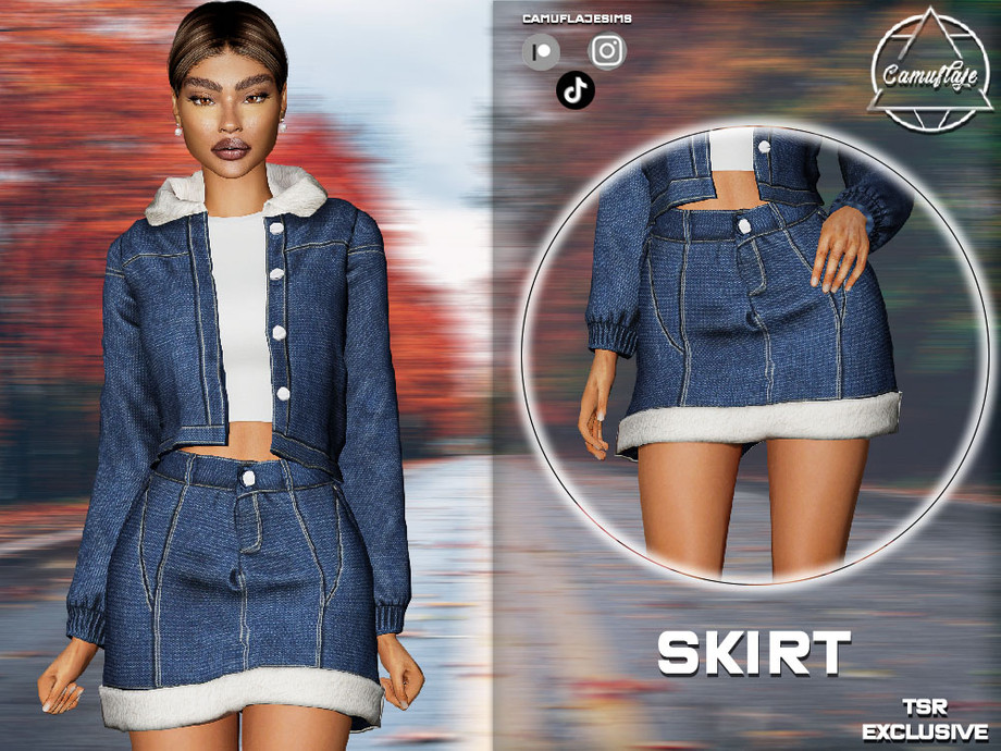 SET 409 - Denim Skirt 1