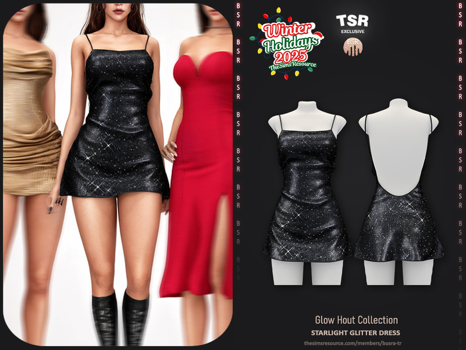 Glow Hour Collection - Starlight Glitter Dress BD1650 1