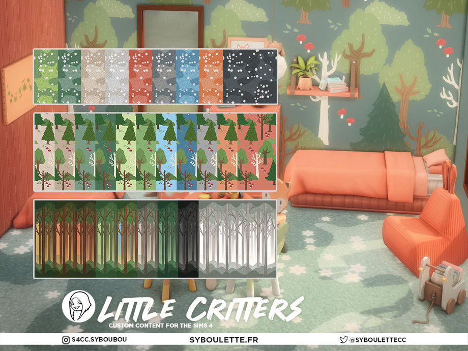 LittleCritters - Wallpaper Pattern Forrest 1