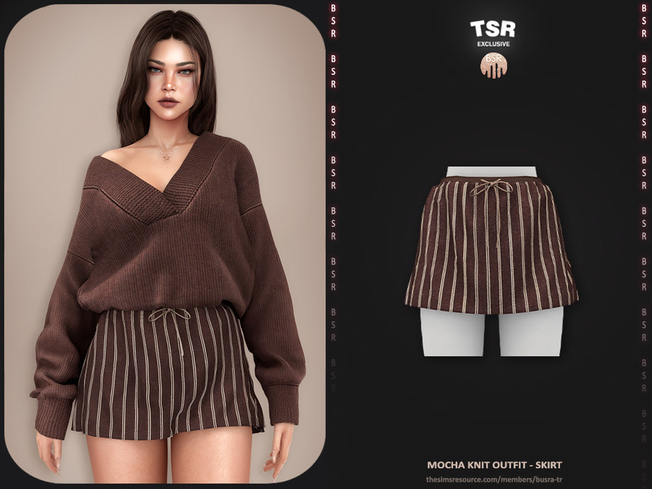 Mocha Knit Outfit - Skirt BD1654 +HQ 1