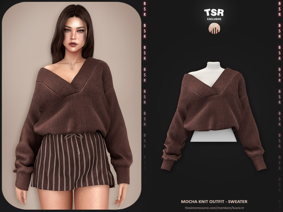 Mocha Knit Outfit - Sweater BD1654 +HQ 1