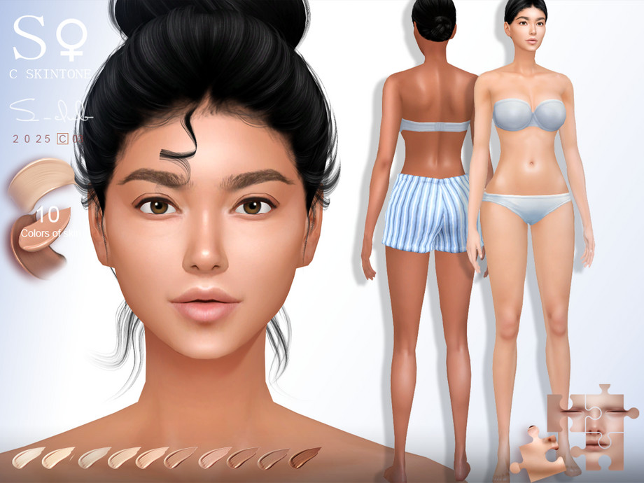 Natural female skintone 0325 by S-CLUB 1