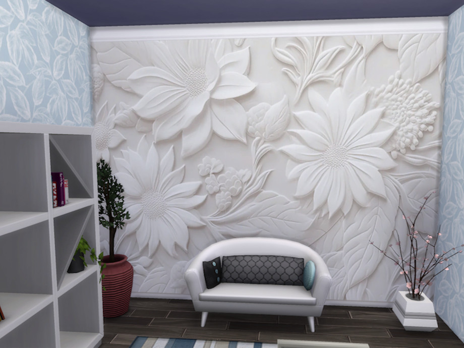 Plaster Florals Mural 1