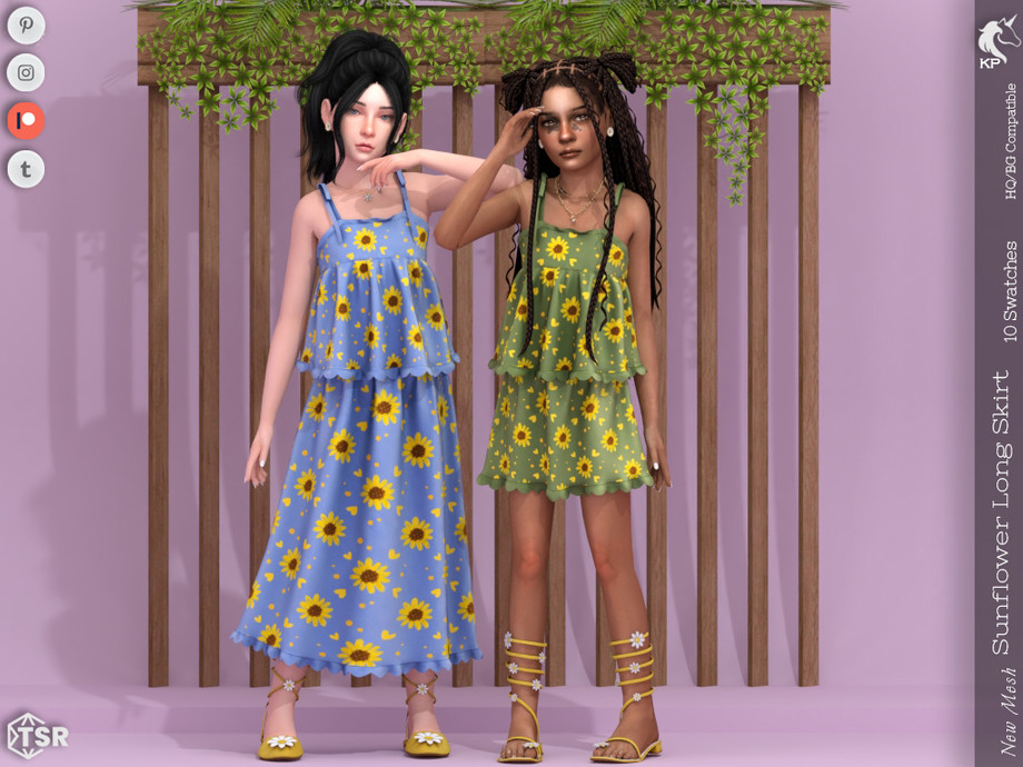 Sunflower Long Skirt- Child 1