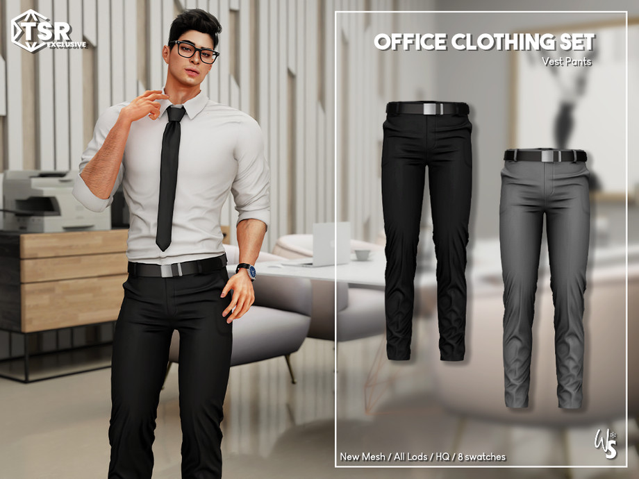 (Wisteria) OfficeSet_dresspants_male 1