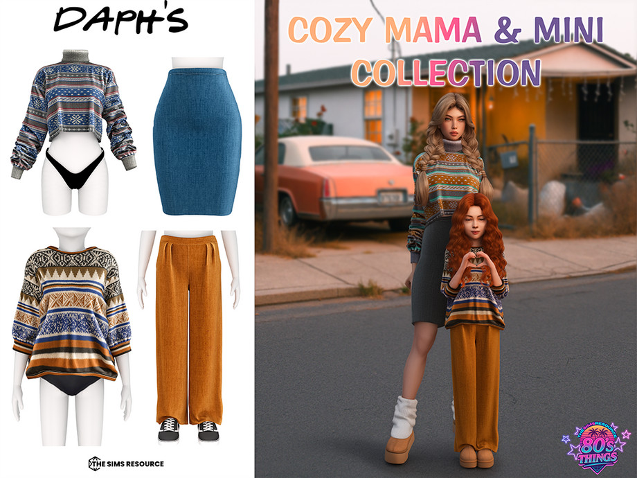 80S THINGS - Cozy Mama & Mini Collection 1
