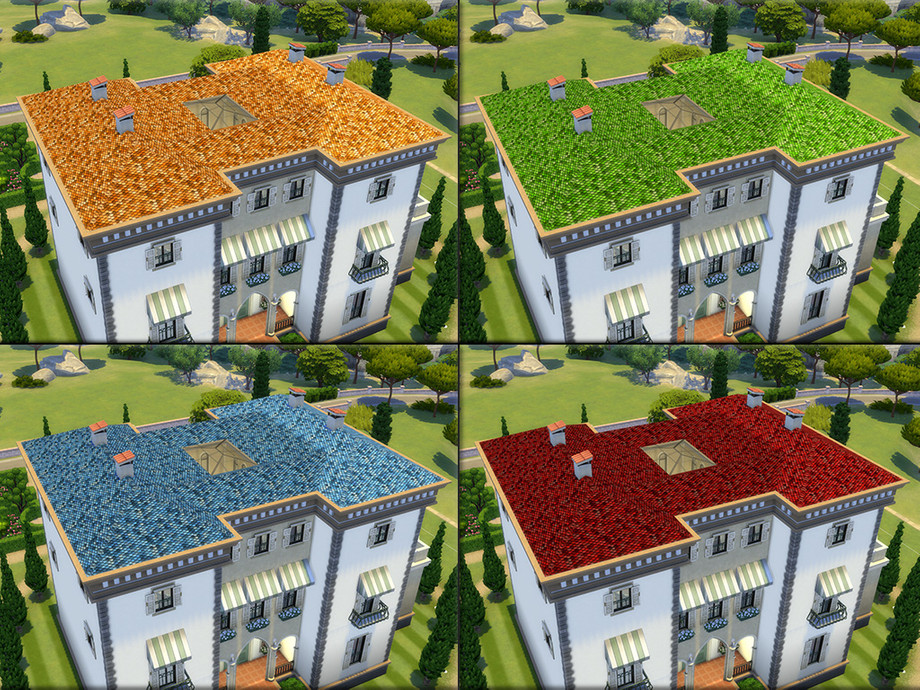 Mussel Shell Tile Roof 2