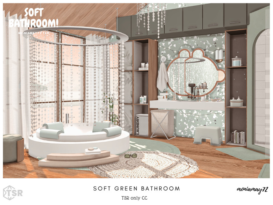 Soft Green Bathroom 1