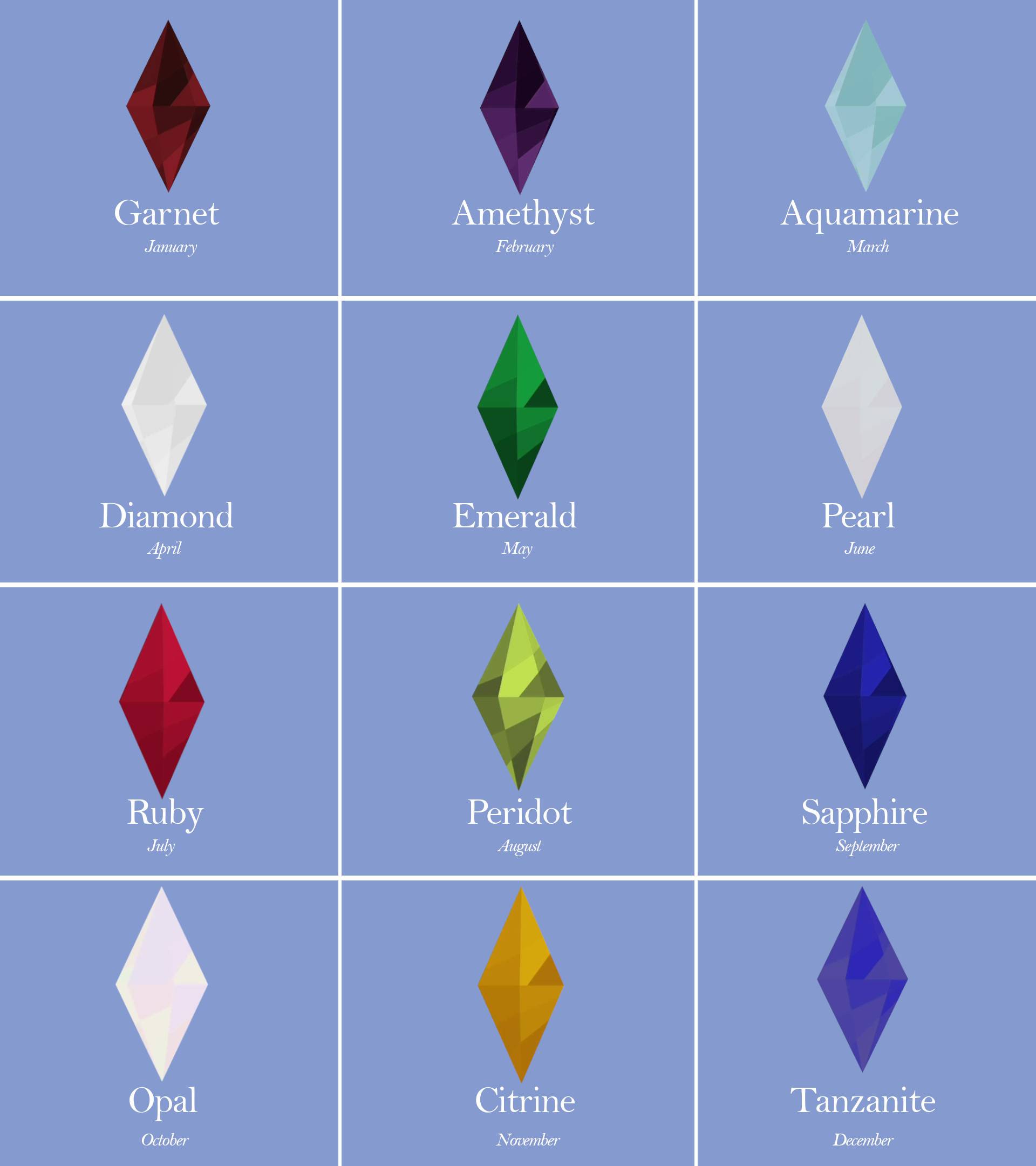 Замена пламбоба Birthstone от Journey для Симс 4 1