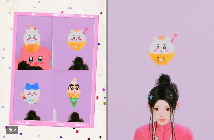 Замена пламбоба Chiikawa rice от JIN sims для Симс 4