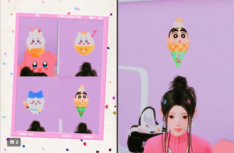 Замена пламбоба Crayon Shinchan ice cream от JIN sims