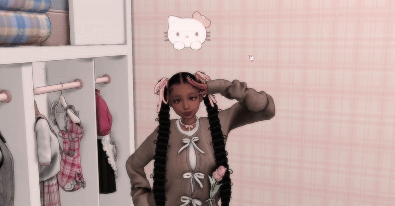 Замена пламбоба Hello Kitty от jelli_berri для Симс 4