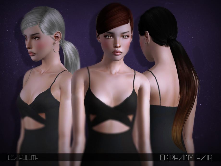 Женская прическа LeahLillith Epiphany Hair для Симс 3