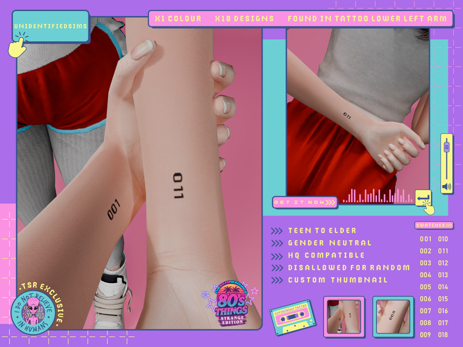 80s Things Strange Edition Experiment Tattoo 1