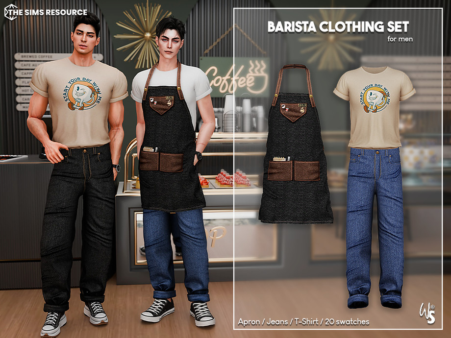Barista Clothing Set for men 1