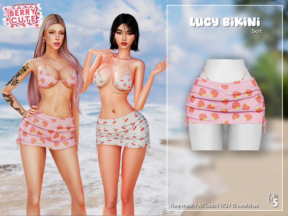 Berry Cute - Lucy Bikini Skirt 1