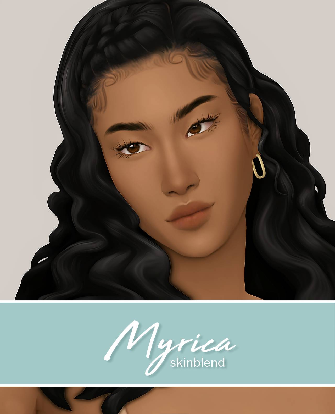 Дефолтный скинтон MYRICA для Симс 4 - фото 1