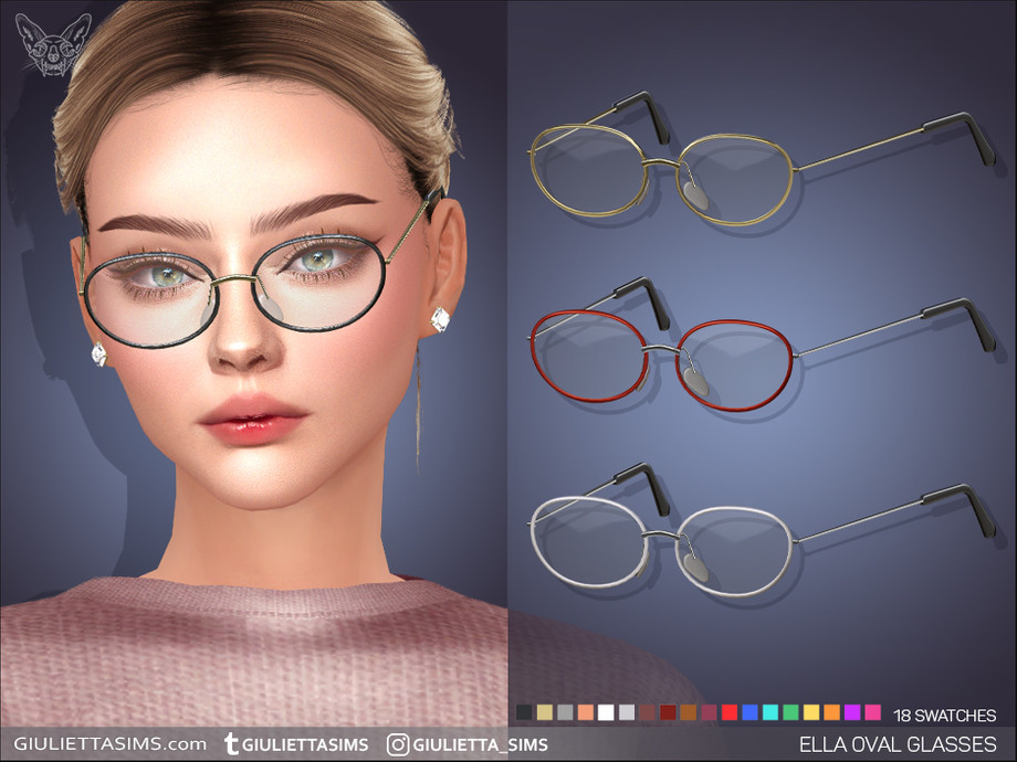 Ella Oval Glasses 1