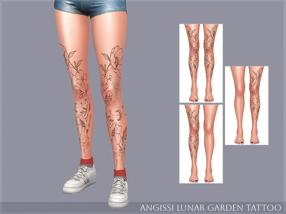 Lunar Garden Tattoo 1