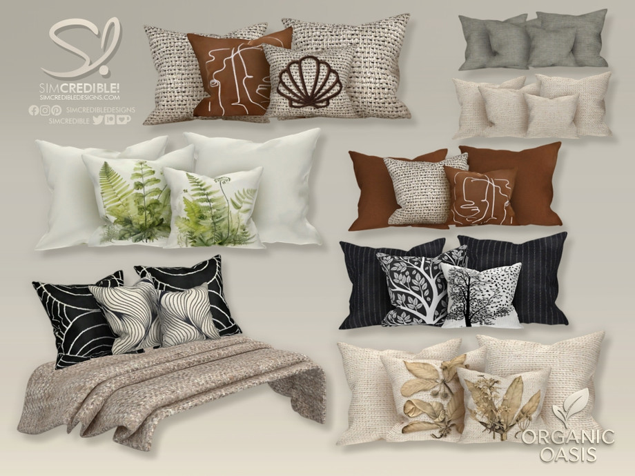 Organic Oasis Hotel Suite - 4 Cushions Pillows 1