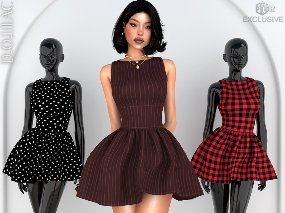 Patterned Mini Dress DO0782 1
