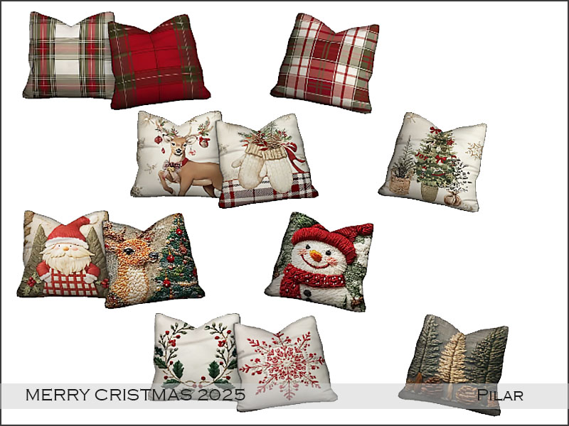 Pilar MerryCristmas2025 Pillows 1