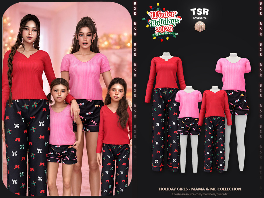SET-Holiday Girls-Mama&Me Collection - BD1651 1