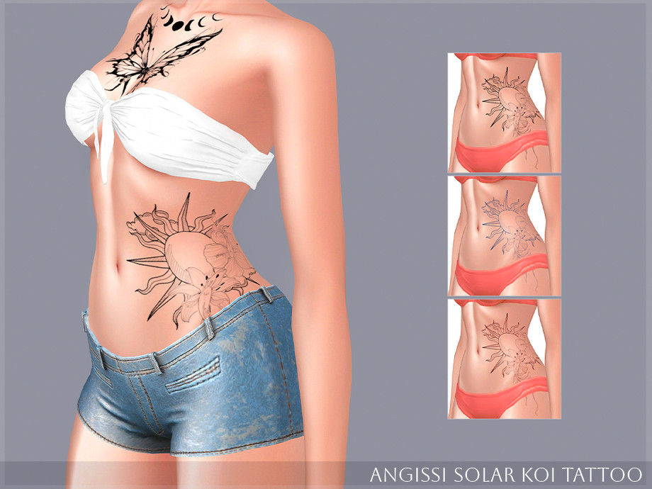 Solar Koi Tattoo 1