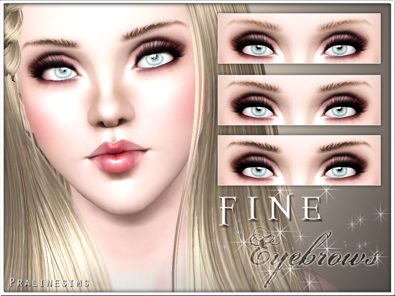 Брови Fine Eyebrows для Симс 3