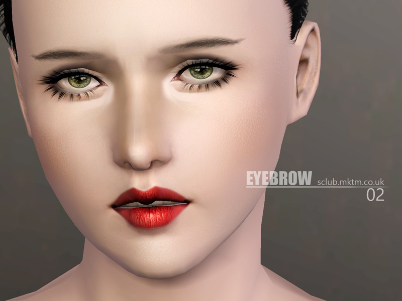 Брови S-Club_ts3-eyebrow-mf_02 для Симс 3