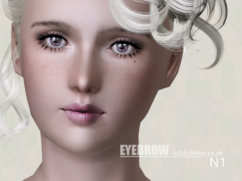 Брови S-Club_ts3-eyebrow-mf_N1 для Симс 3
