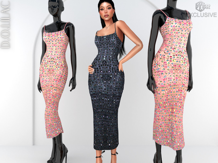 Embroidered Midi Dress DO0876 1