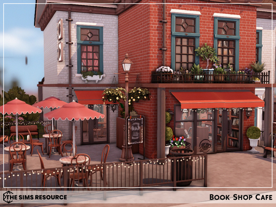 Кафе Book Shop (без CC) для Симс 4 - фото 3
