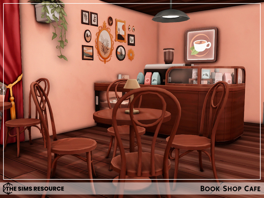Кафе Book Shop (без CC) для Симс 4 - фото 8