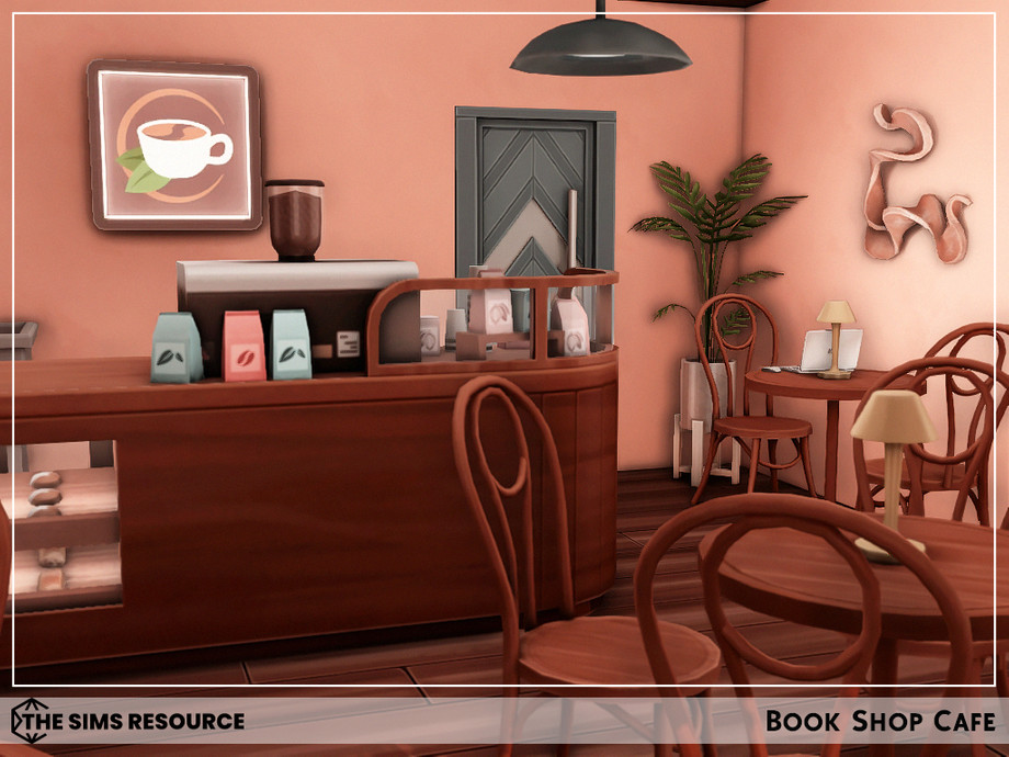 Кафе Book Shop (без CC) для Симс 4 - фото 9