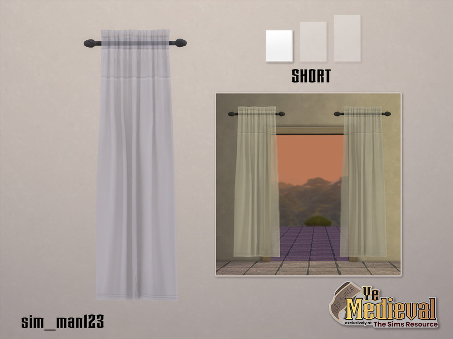 Margaery Single Curtain - Short Height 1