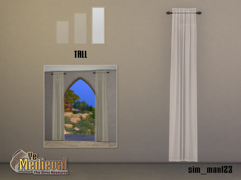 Margaery Single Curtain - Tall Height 1