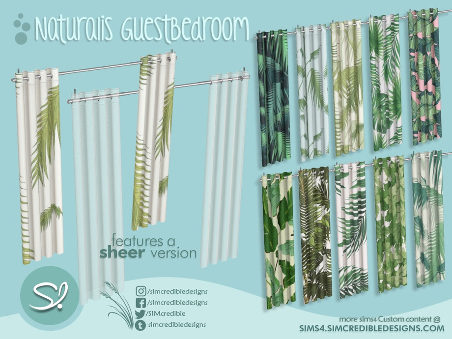 Naturalis Guest Bedroom curtain 2x1 1
