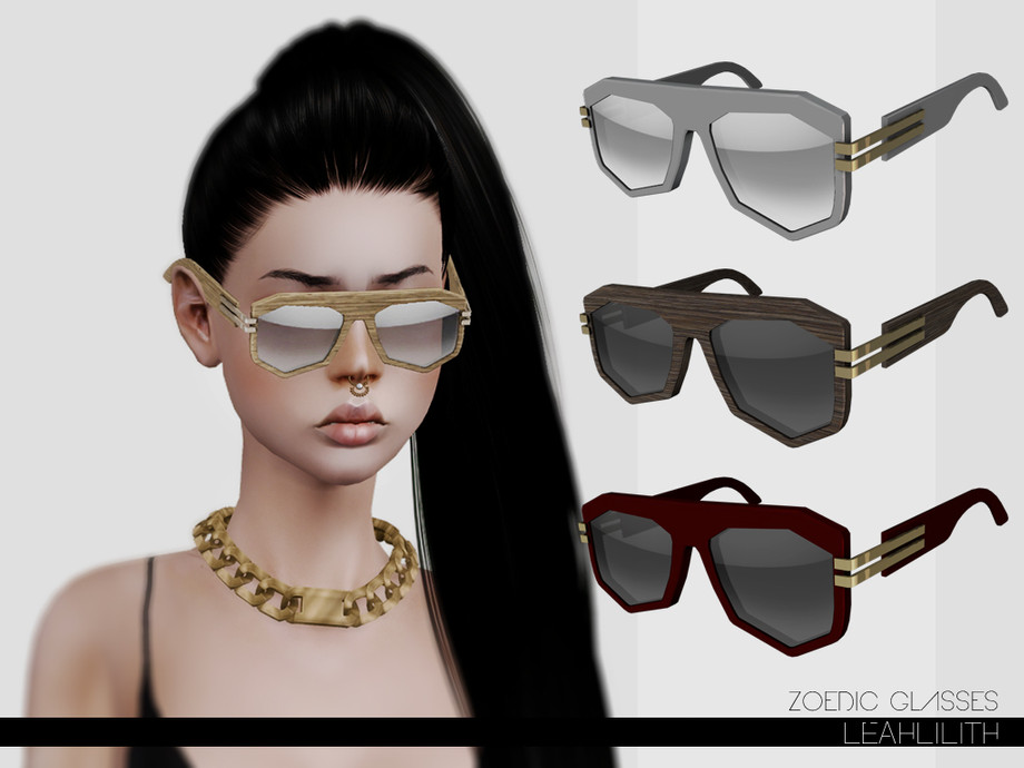 Очки LeahLillith Zoedic Glasses для Симс 3