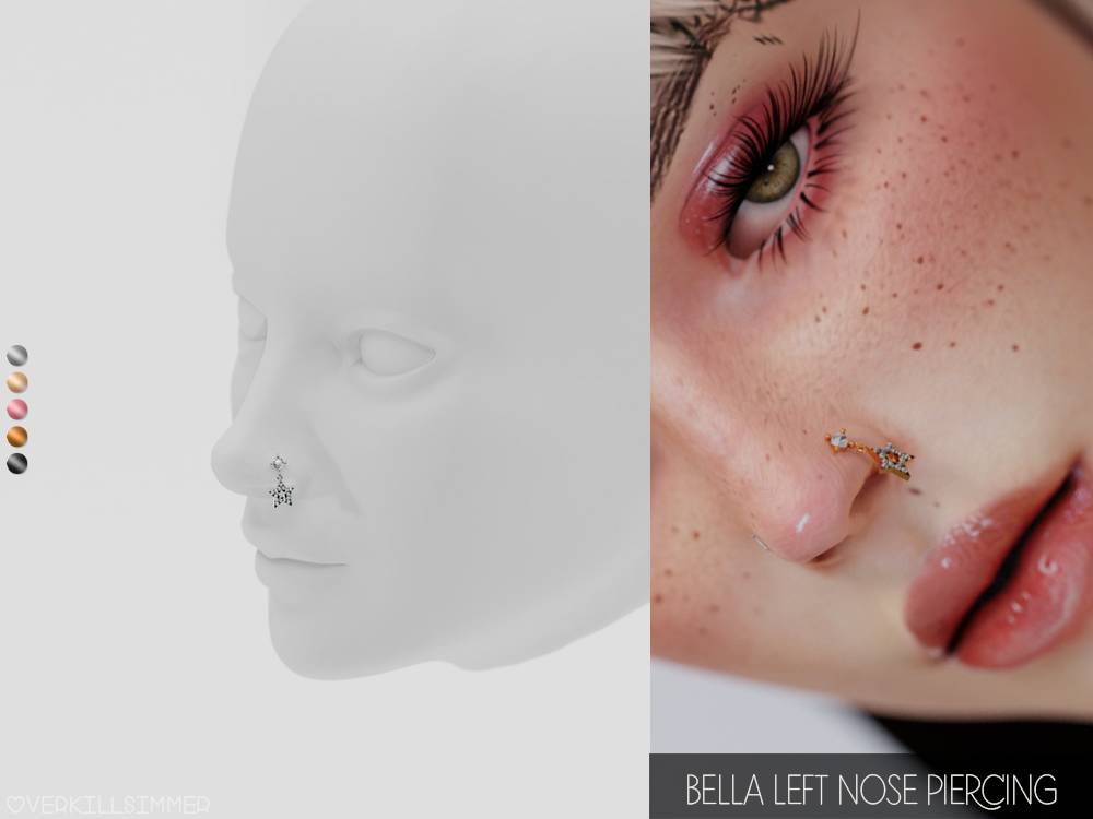 Пирсинг Bella left